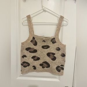 Get That a Lot Leopard Sweater Tank